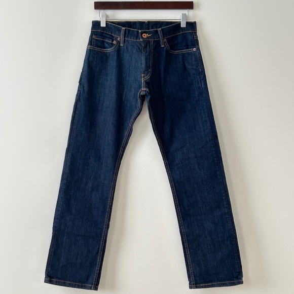 Levi's 514 Slim Straight Dark Blue Denim Jeans Size 30 x 30 - Picture 1 of 16